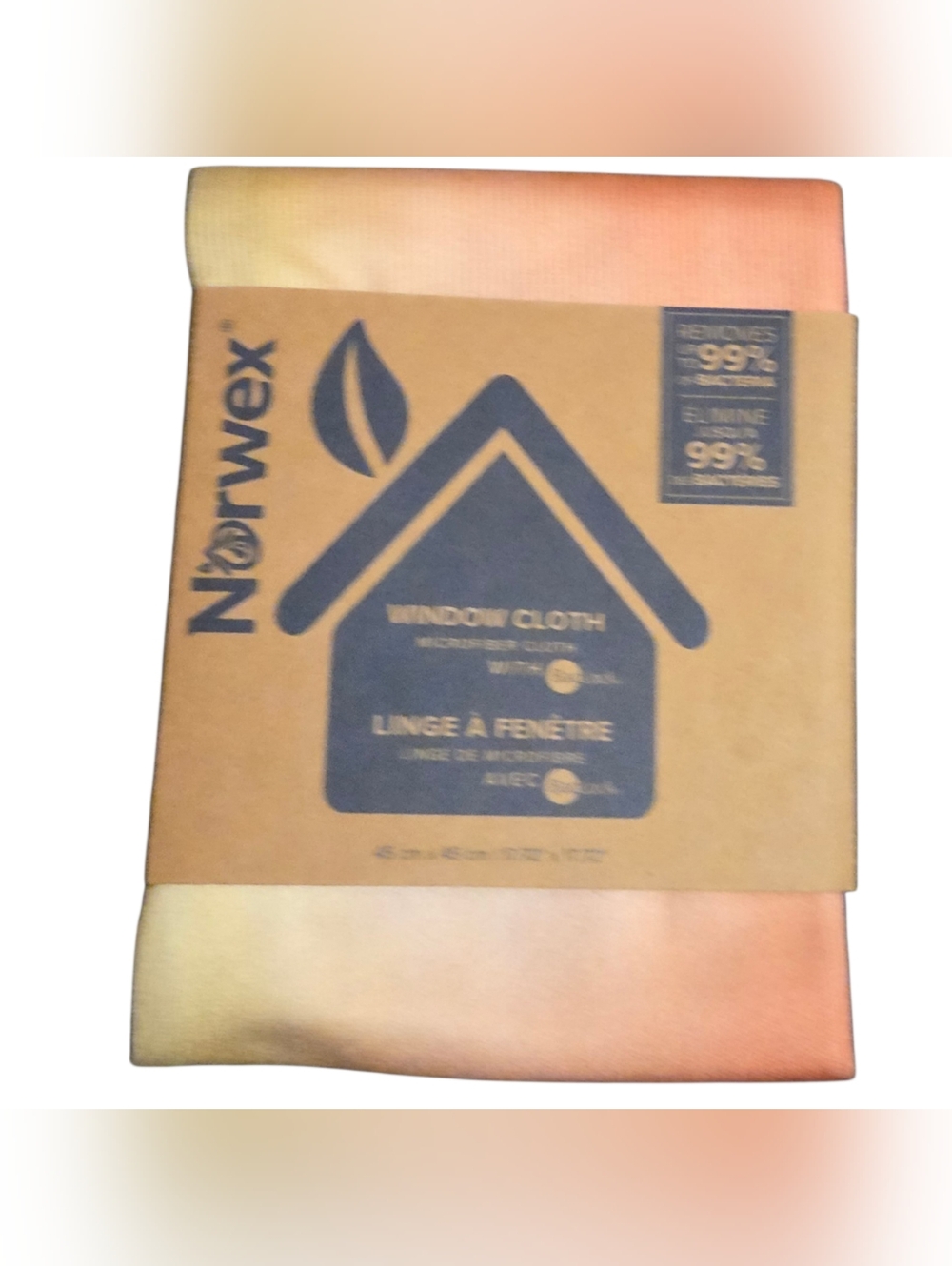 Norwex Microfiber Cloth in Peach and Yellow Ombre